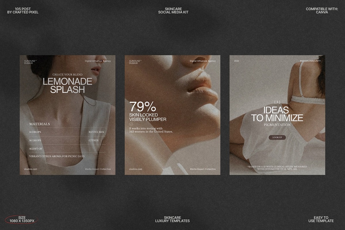 Canva Post Templates for Skincare preview 8