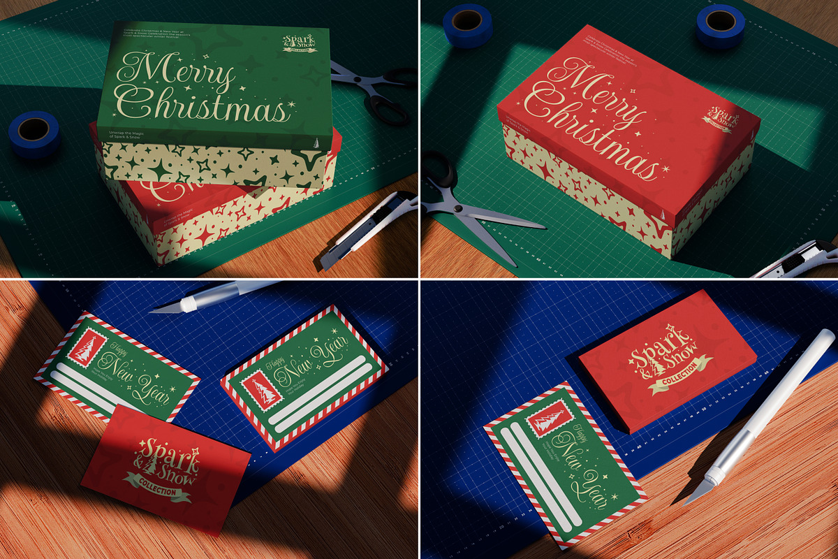 34 Christmas & New Year Mockups, an Advertising Mockup by Vitora Mockup (Photo 3 of 11)