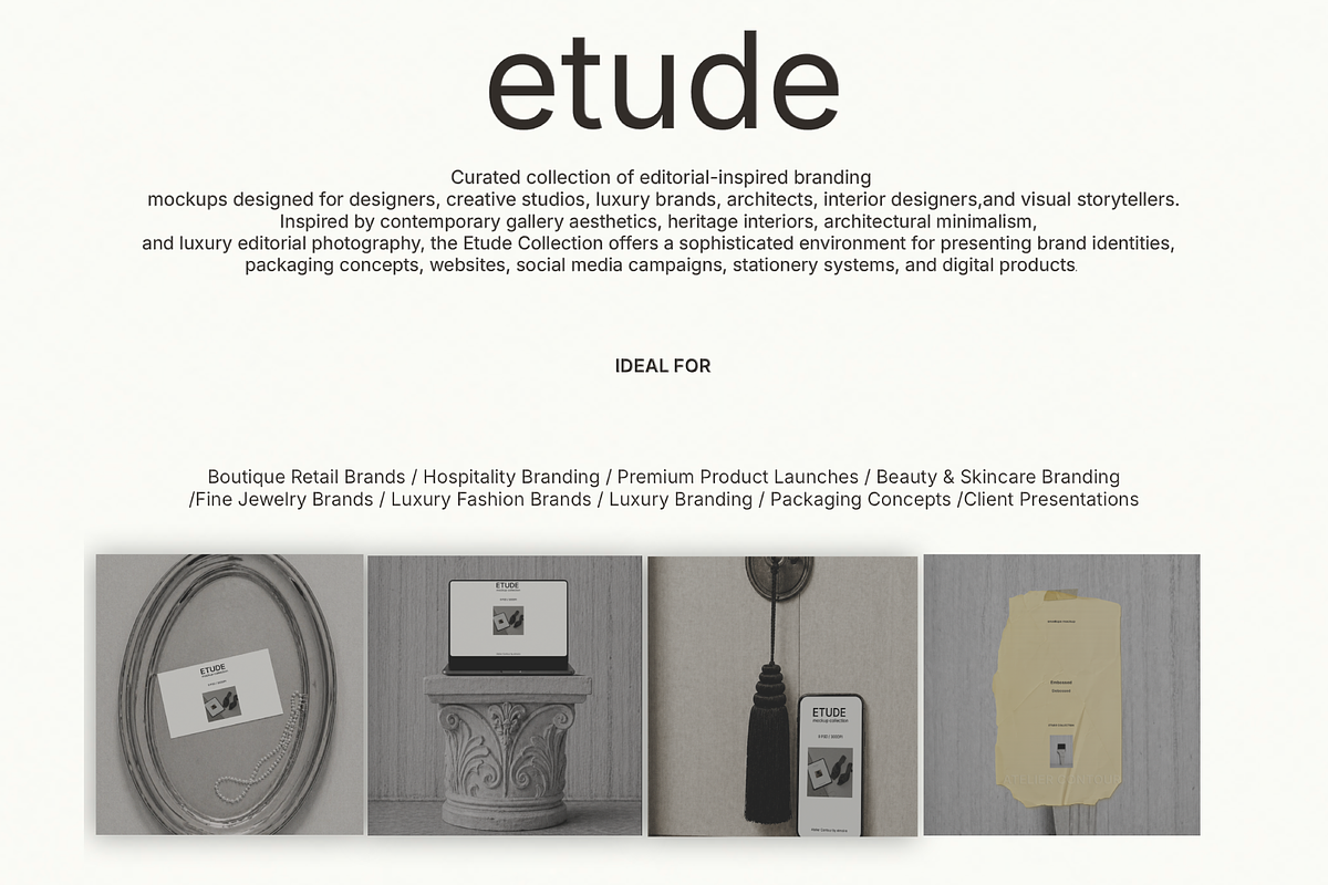 Editorial Branding Mockup Collection, a Mac Mockup by Atelier Contour (Photo 2 of 8)