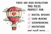 Whimsical Dreamy Valentine Clipart, an Illustration by Libby Wishes (Thumbnail 3 of 6)