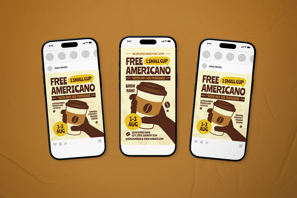 Coffee Promotion Event Flyer Set, a Flyer Template by The Good Store (Photo 2 of 2)