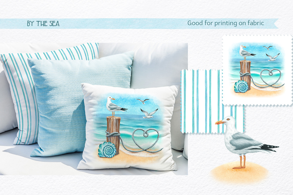 Sea Clipart. Patterns & Seascapes, a Person Illustration by MariArtySpace (Photo 13 of 15)