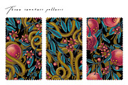 POMEGRANATE EDEN - patterns & motifs, a Decorative Illustration by Liiafis (Thumbnail 2 of 15)