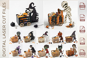 Halloween Candy Box Laser Cut Bundle