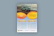 Modern 6 Pages Wall Calendar 2024, a Stationery Template by Annudesign (Thumbnail 4 of 8)