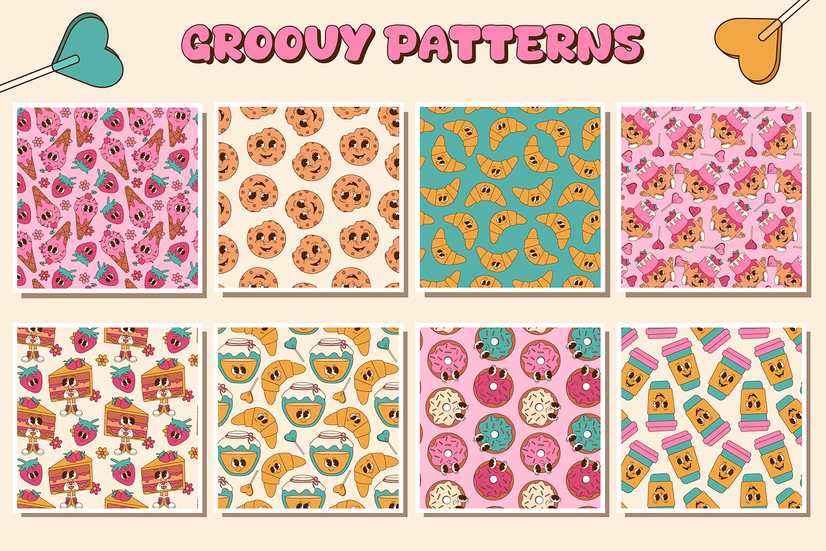 Groovy Sweet Food Collection, a Food Illustration by Alla's Creations (Photo 8 of 13)