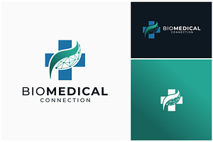 Medical Medicine Leaf Tech Logo, a Branding & Logo Template by ika trisiana