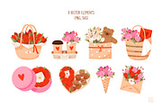 Valentine’s Day bouquets, an Object Graphic by vik.stock (Thumbnail 2 of 6)