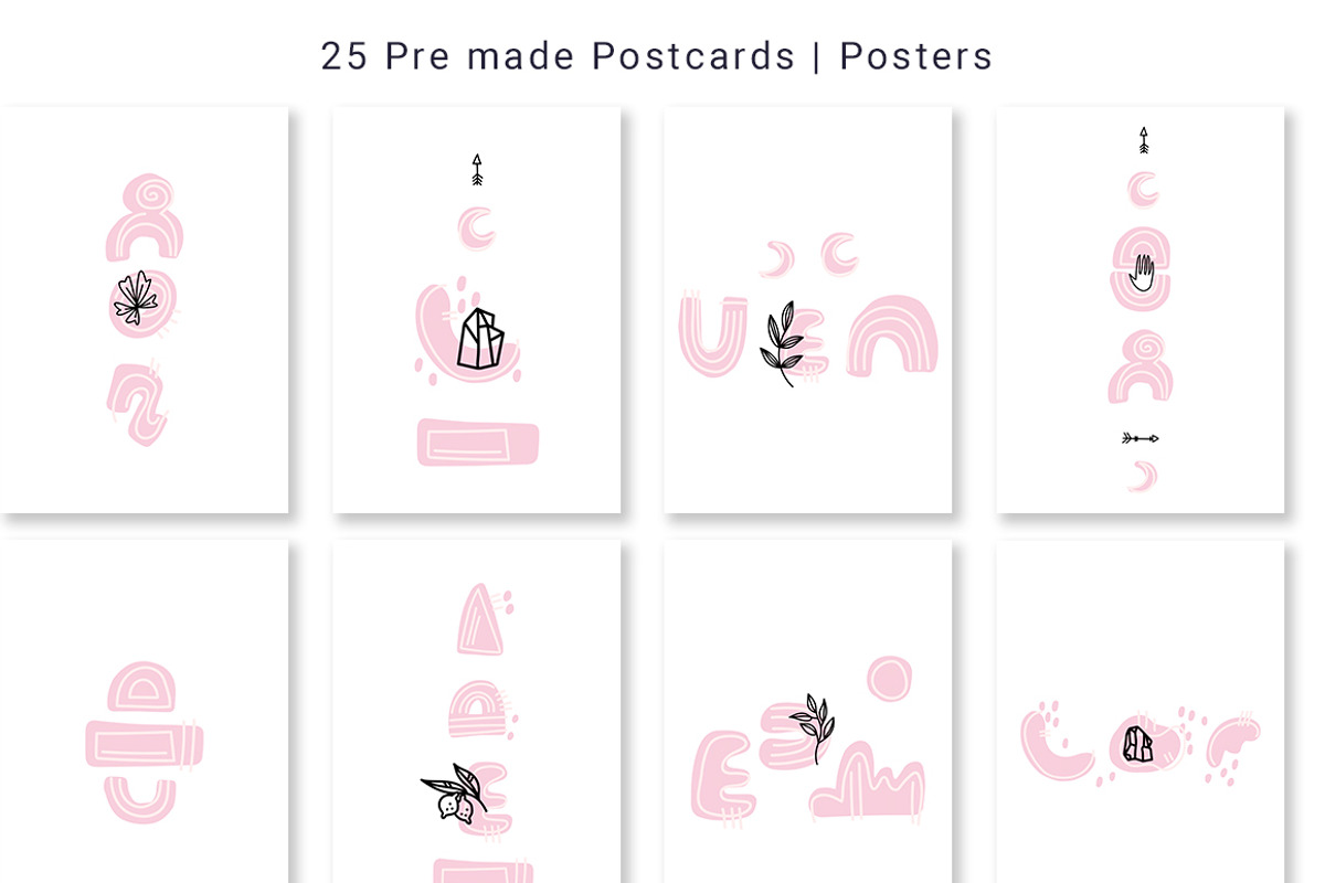 55 logo templates!LOGO PACK + bonus, a Branding & Logo Template by Ja Polina ArtShop (Photo 10 of 12)