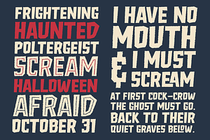 Freich Monsta - Vintage Horror Fonts