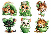 St. Patrick's Cat Clipart PNG, an Illustration by Daily.Designs (Thumbnail 7 of 8)