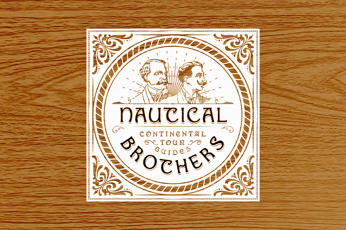 Nautical Font Bundle - 146 Fonts!, a Serif Font by HipFonts (Photo 7 of 9)