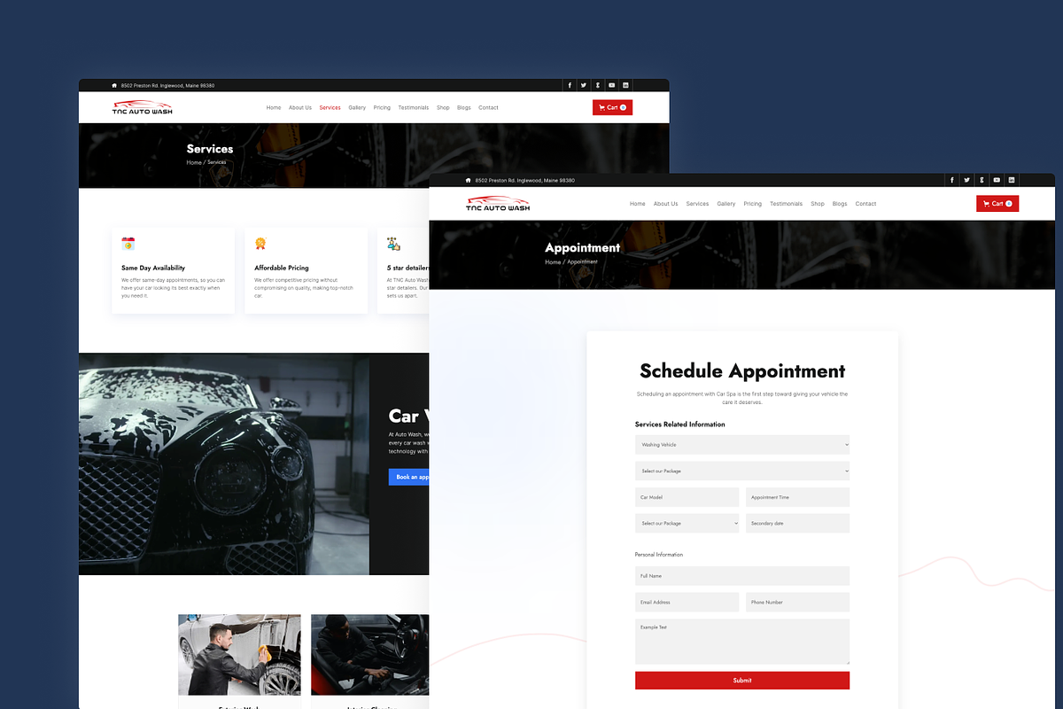 AutoWash - Car Service HTML Template