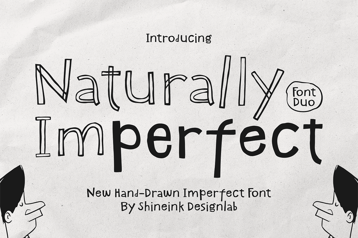 Naturally Imperfect – HandDrawn Font, a Handwritten Font by shineink.designlab (Photo 1 of 11)