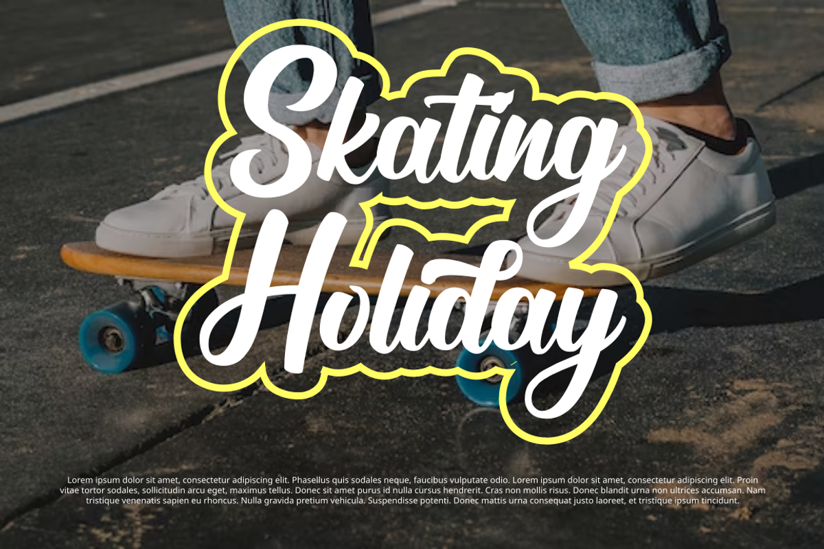 Bulgaria Dreams Apparel Font, a Script Font by Rissyletter Studio (Photo 2 of 10)