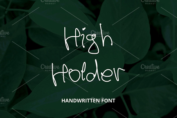 High Holder - Handwritten Font preview 5