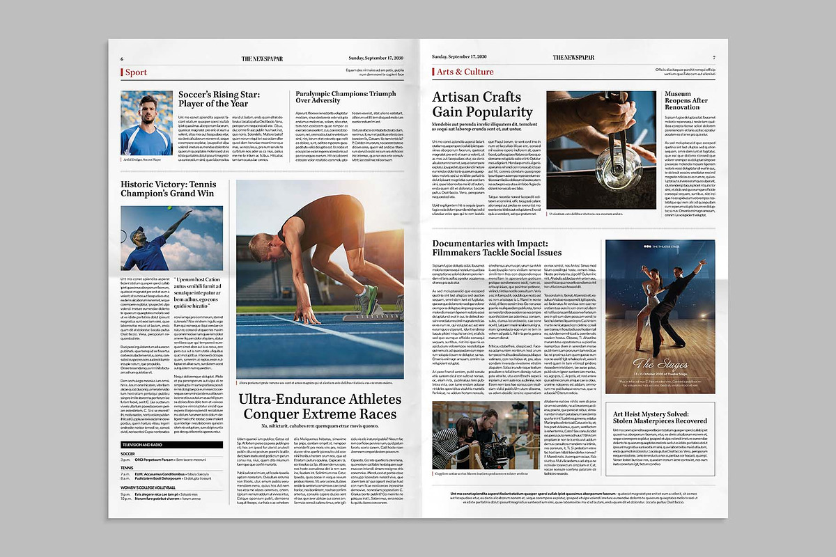 Classic Newspaper Template, a Magazine Template by BrandPacks (Photo 6 of 7)