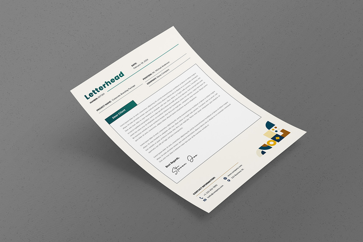Project Brief, Letterhead & Invoice, a Stationery Template by Creativity-Design (Photo 4 of 5)