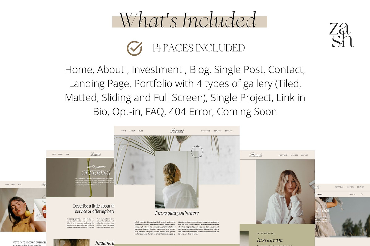 Beautè - Showit Website Template, a Templates & Theme by Studio Zash (Photo 3 of 8)