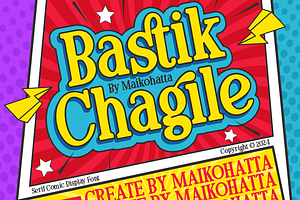 Bastik Chagile - Serif Comic Display