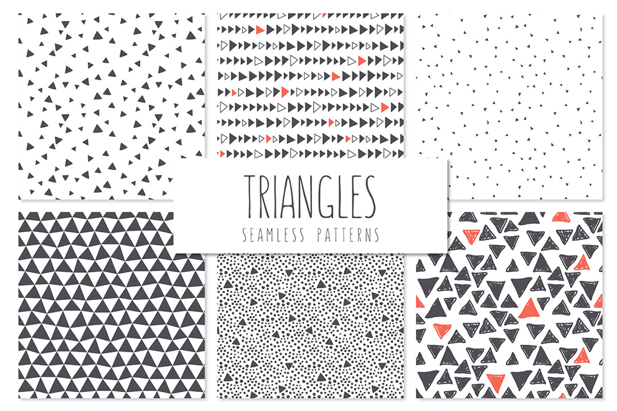 Triangles. Seamless Patterns Set 5, a Pattern Graphic by Curly_Pat