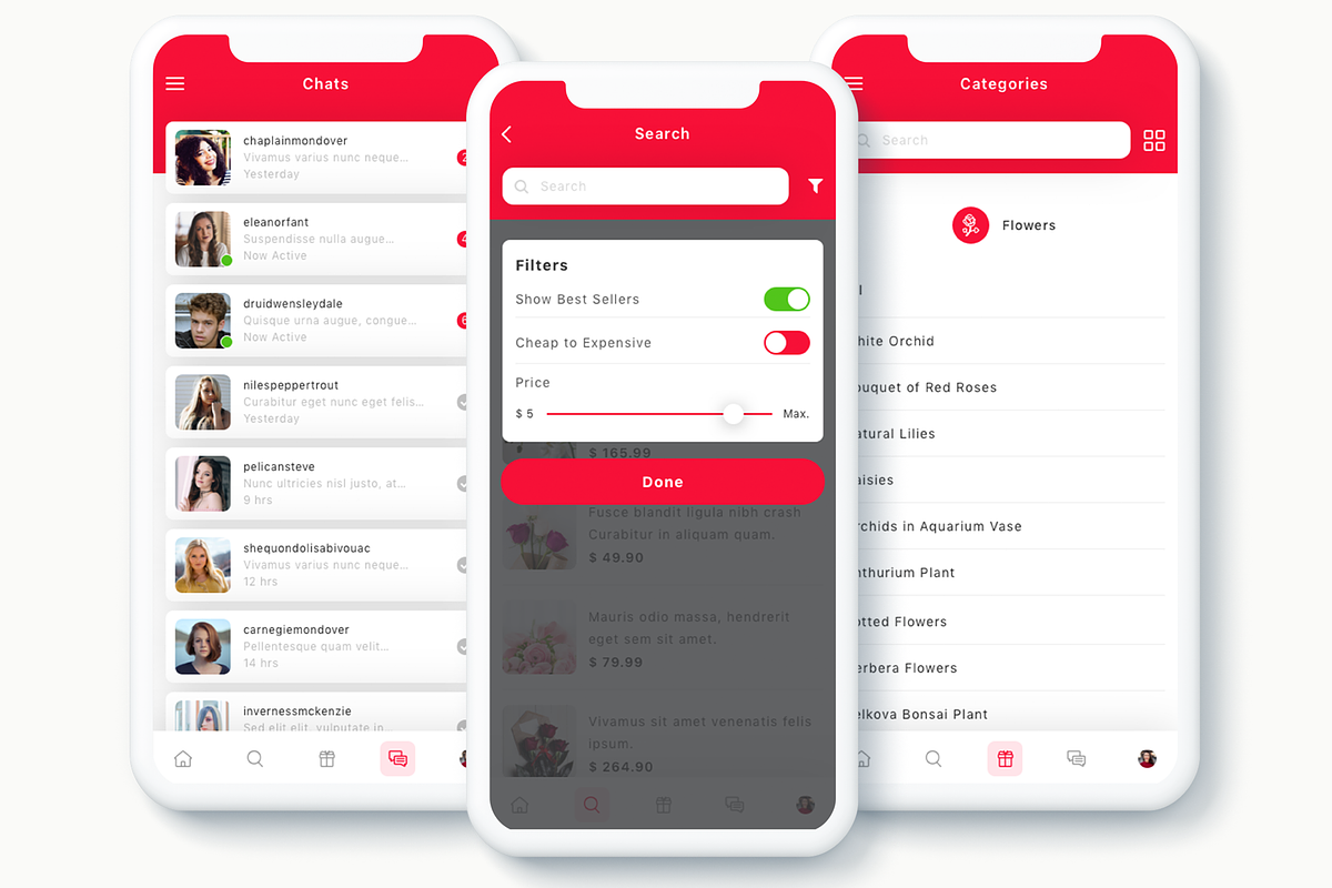 Zambak - Gift and Flower App UI Kit, an App Template by Betush (Photo 3 of 6)