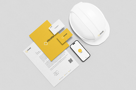 Construction Branding Mockup, a Books & Magazine Mockup by baim_std