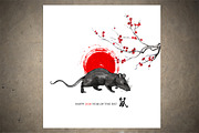 Rats Sumi-e, an Animal Illustration by StabuLaRasa illustration (Thumbnail 10 of 18)