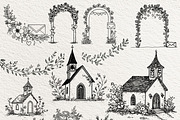 Wedding Clipart Icons Line Art black, a Person Illustration by artinspirestudio (Thumbnail 7 of 9)