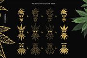 CANNABIS / MARIJUANA BUNDLE, a Decorative Illustration by Elena_Sedova (Thumbnail 23 of 30)