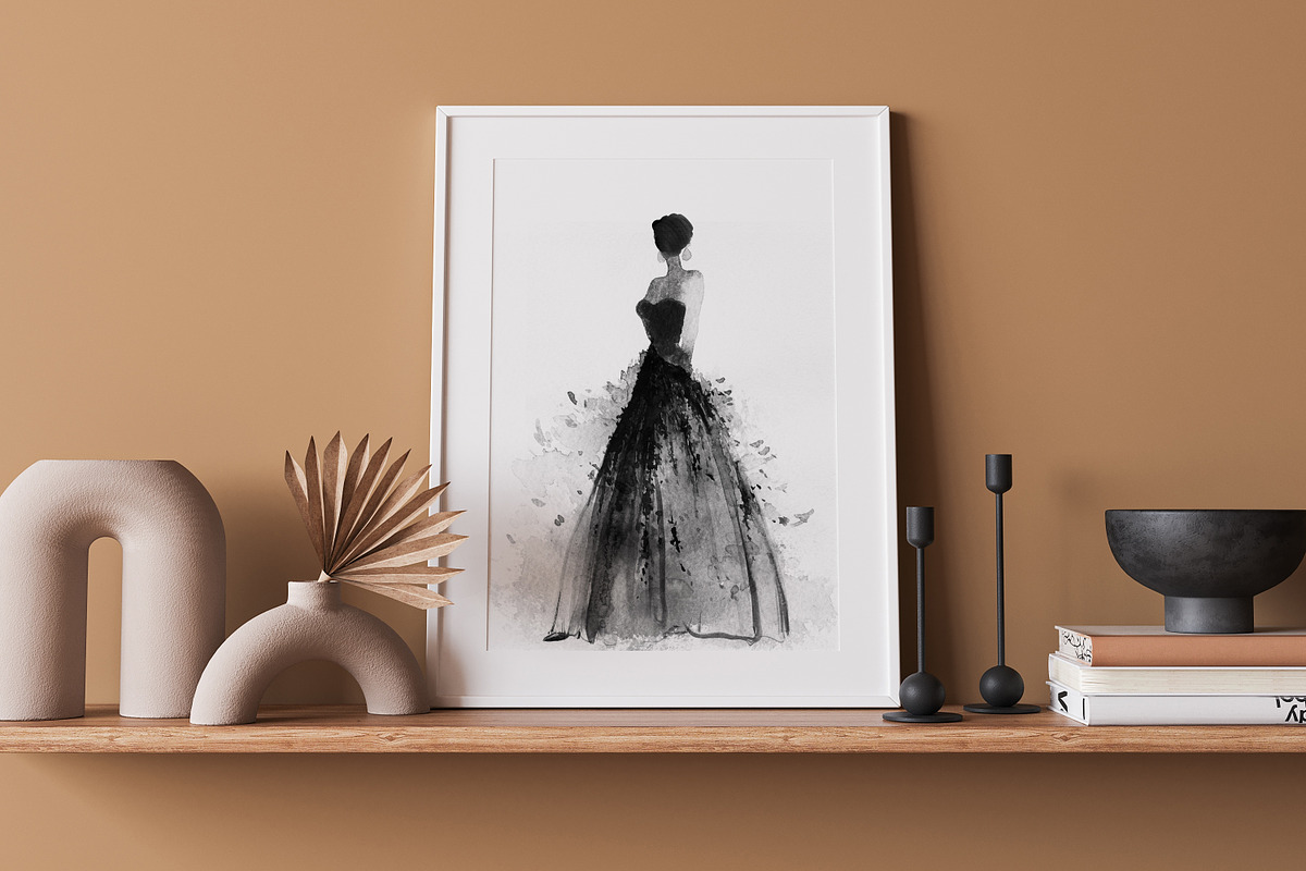 Abstract ink beauty print, a Decorative Illustration by Muzi pear studio (Photo 5 of 10)