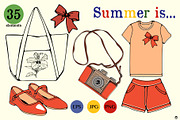 Summer is.., an Object Illustration by Olillia (Thumbnail 2 of 5)