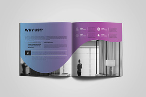 Square Colorful Corporate Brochure