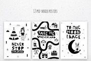Black&White Nursery Art, an Animal Illustration by kuchuk_design (Thumbnail 2 of 8)