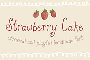 Strawberry Cake Whimsical Font, a Serif Font by Kellie Jayne Studio (Thumbnail 1 of 5)