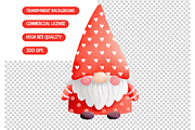 Cute Love Whimsy Valentines Clipart, an Illustration by TatiMockup (Thumbnail 5 of 6)