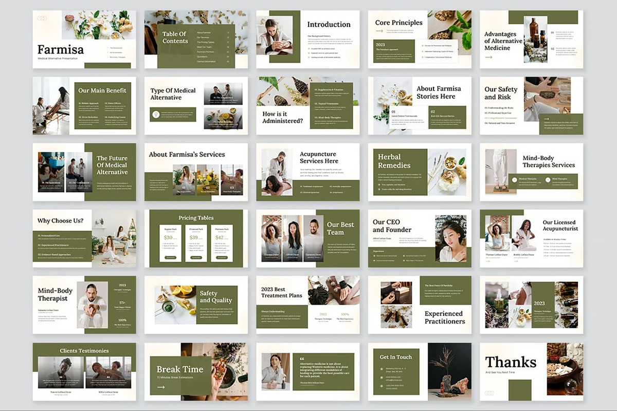 Medical Alternative Powerpoint, a Presentation Template by Fit-tee (Photo 4 of 10)