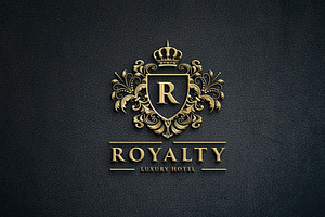 Luxury Gold Monogram Letter R Hotel, a Branding & Logo Template by Design_Planet