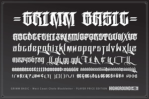Rase Grimm Basic - Cholo Blackletter