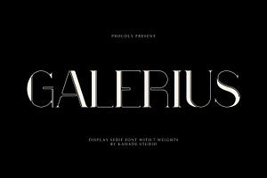 Galerius Display Serif Font