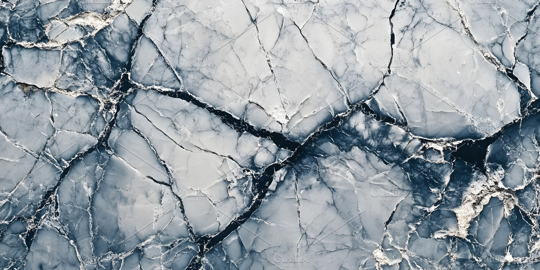 Abstract Cracked Blue Marble Texture with Natural Patterns, a Background Photo by Photostock