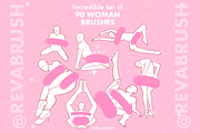Procreate Female Poses Mature brush, a Brush Add-On by Revabrush (Thumbnail 3 of 4)