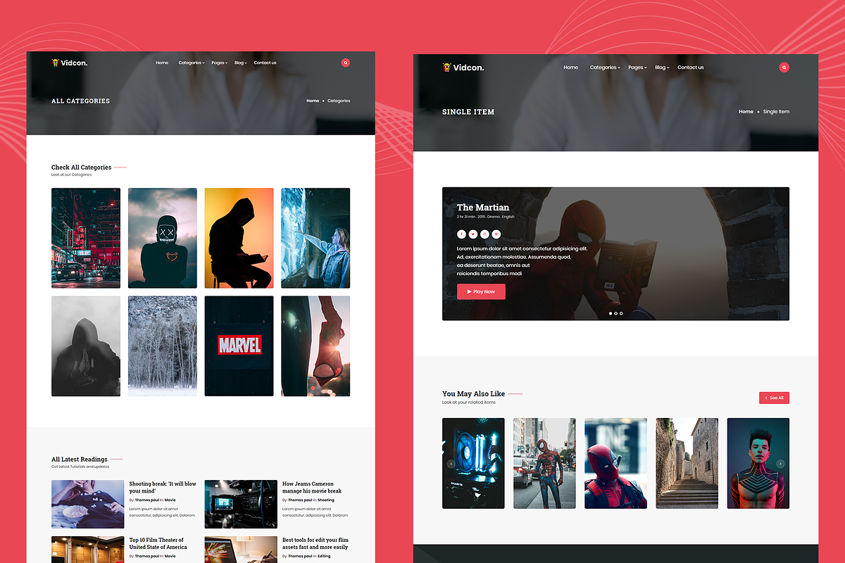 Vidcon-Digital Content Download, a HTML Template by THESOFTKING (Photo 2 of 3)