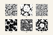 Floral Silhouettes Patterns Set, a Background Graphic by GALAKAM (Thumbnail 6 of 14)