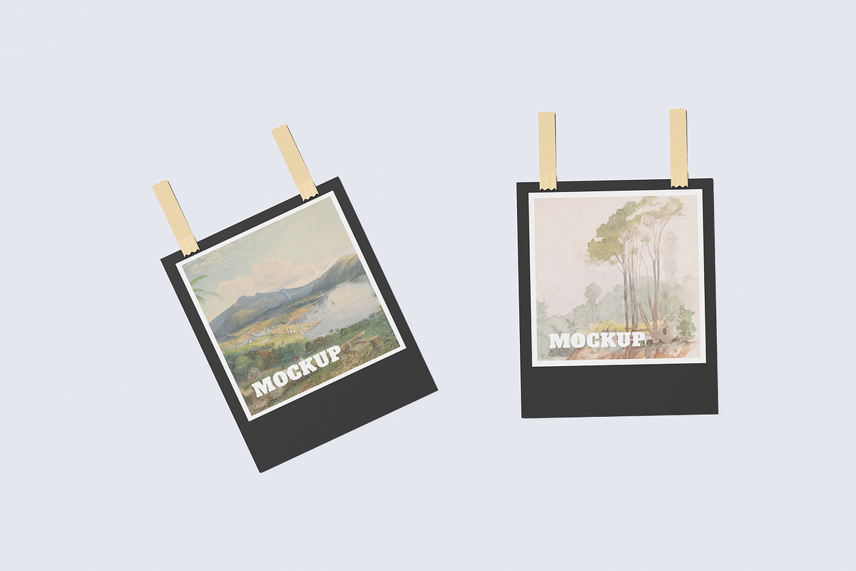 Polaroid Photos Collage Mockup, a Print Template by safrizalstudio (Photo 4 of 5)