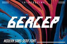 Gercep modern sansserif font