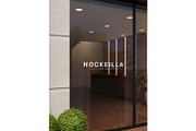Window glass storefront logo mockup, a Product Mockup by Mockthethics. (Thumbnail 8 of 13)