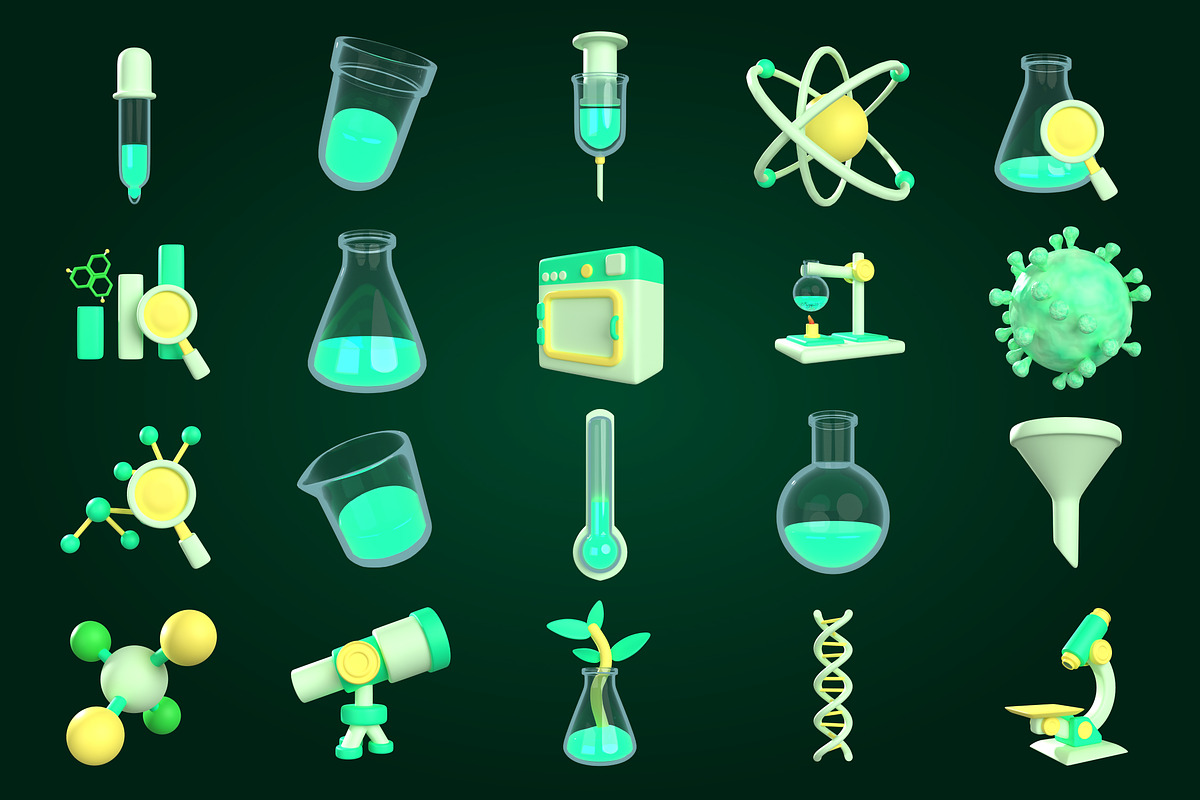 3D Science Illustration, an Object 3D Model by SLAB! Design (Photo 4 of 4)