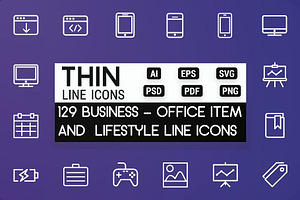 Business - Lifestyle & Office Icons