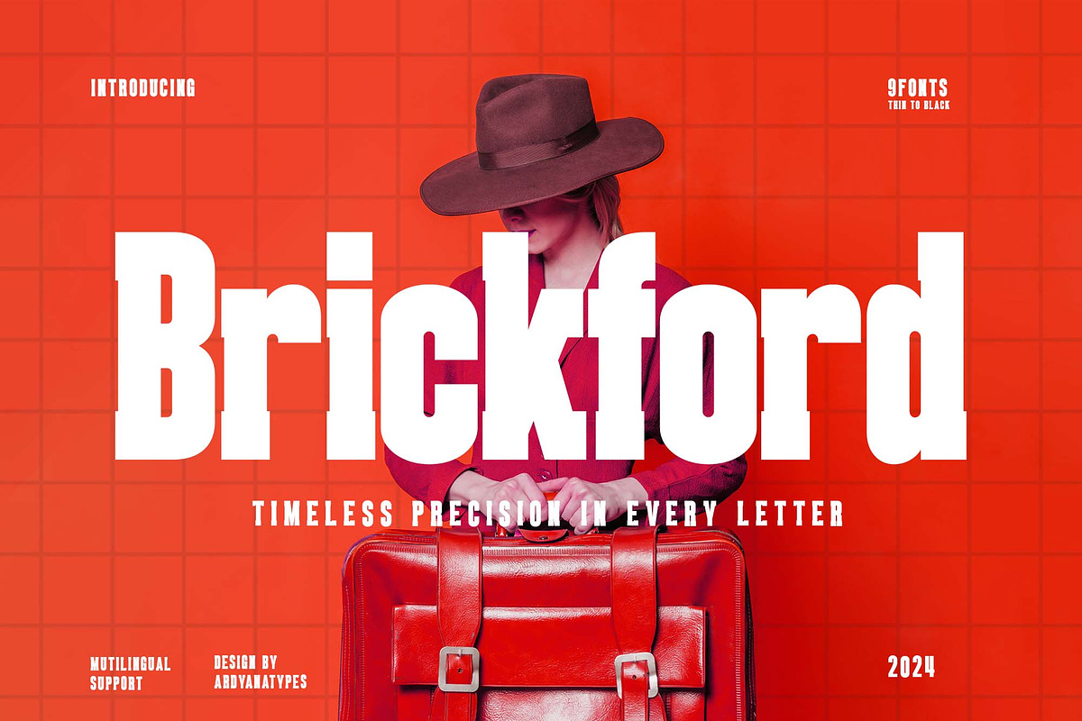 Brickford, a Slab Serif Font by Ardyanatypes (Photo 1 of 12)